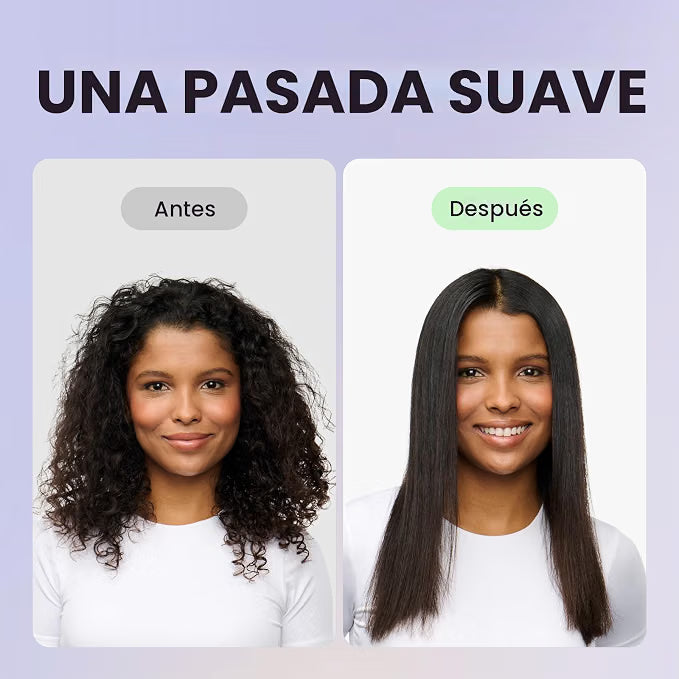 Plancha de pelo a vapor para menos daño