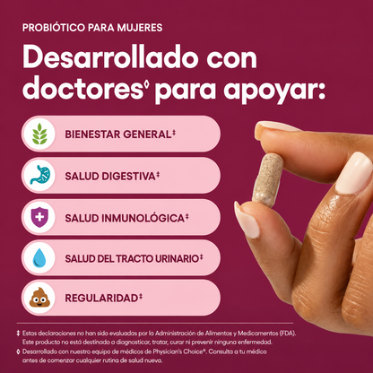 🌸 Physician's Choice- probioticos Vaginales para mujeres (50 Billones UFC)
