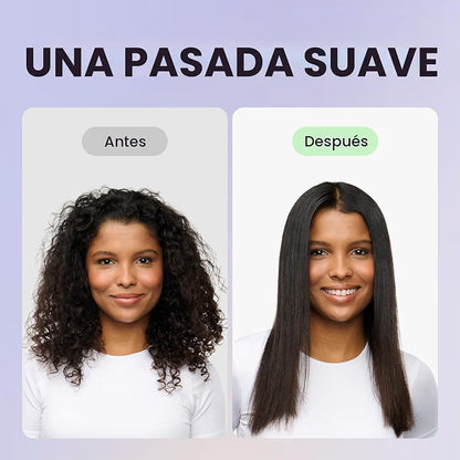 Plancha de pelo a vapor para menos daño