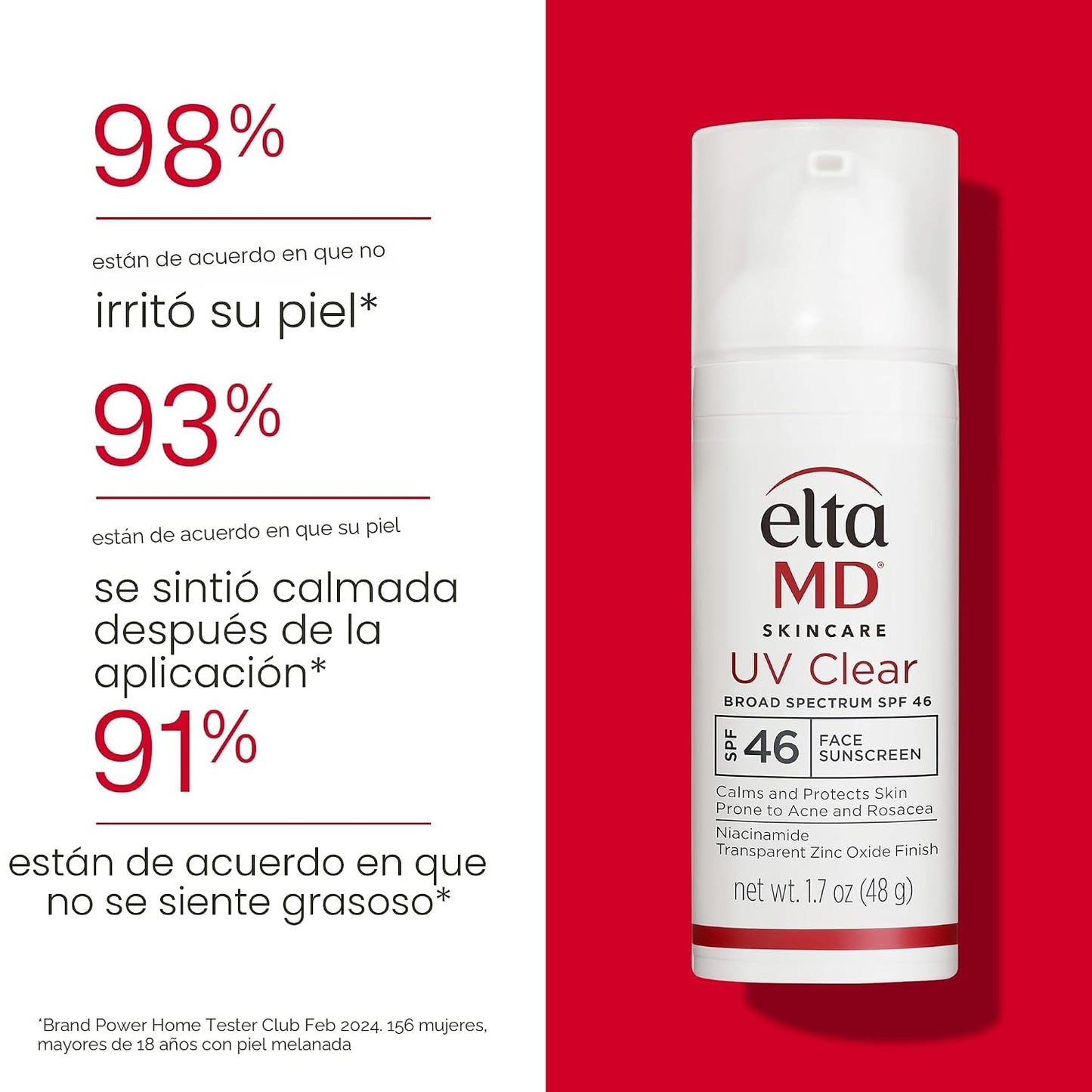 EltaMD  SPF 46- Protector Solar facial invisible.