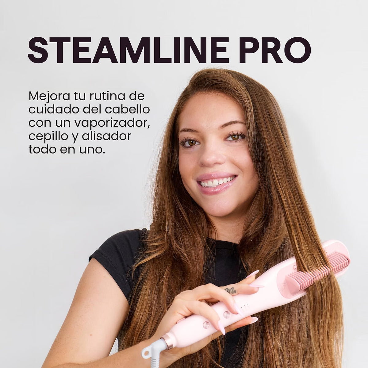 Cepillo alisador de vapor