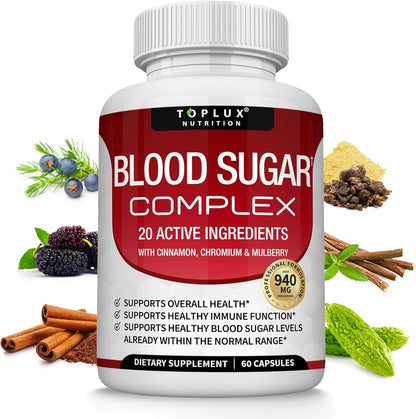 Blood Sugar Complex-Controla tu Azúcar en Sangre de Forma- 100% Natural