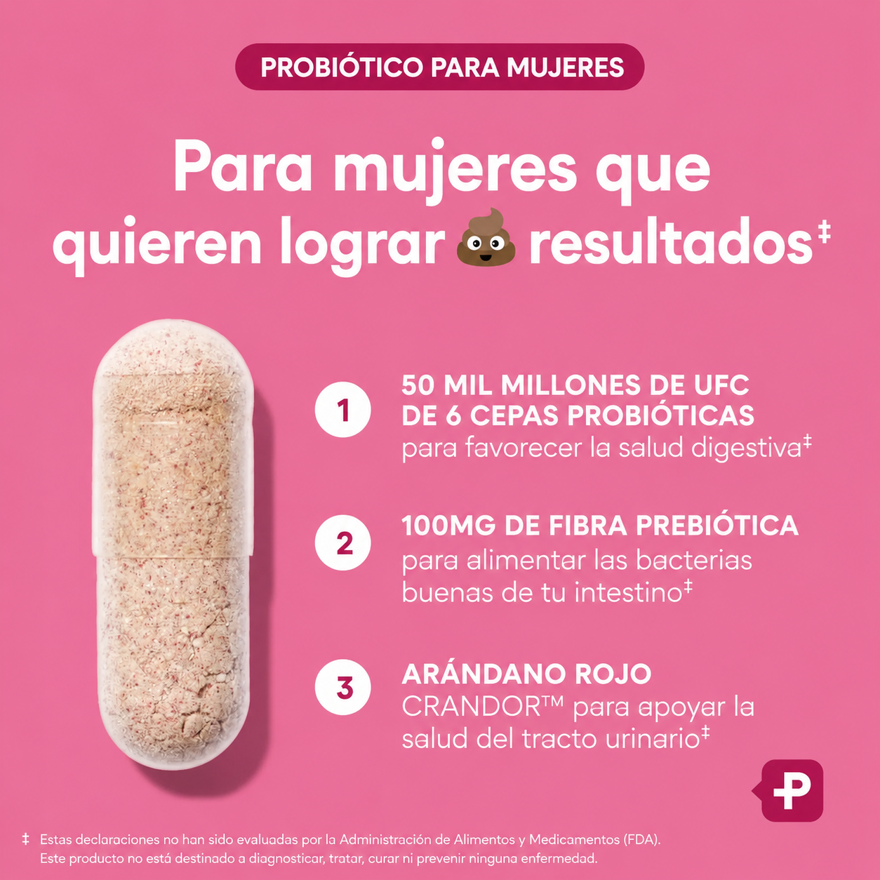 🌸 Physician's Choice- probioticos Vaginales para mujeres (50 Billones UFC)