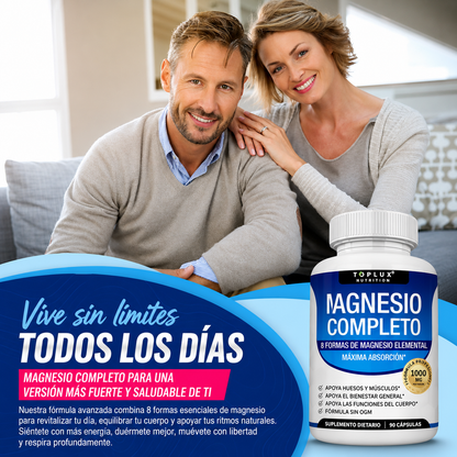 Despídete de los Calambres y Duerme Mejor con Magnesio 8 en 1