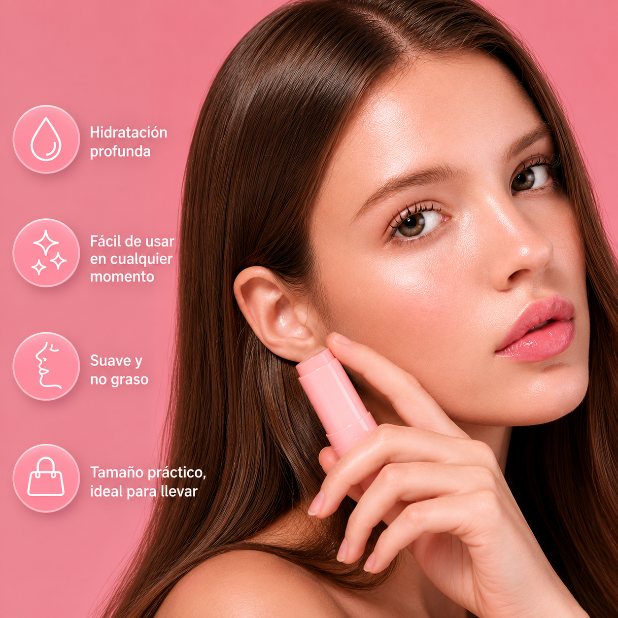 "Consigue una piel radiante y luminosa en segundos, sin maquillaje pesado ni rutinas complicadas."