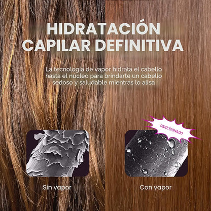 Cepillo alisador de vapor